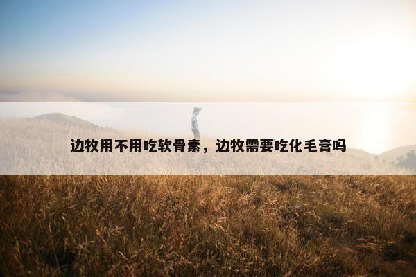 边牧用不用吃软骨素，边牧需要吃化毛膏吗