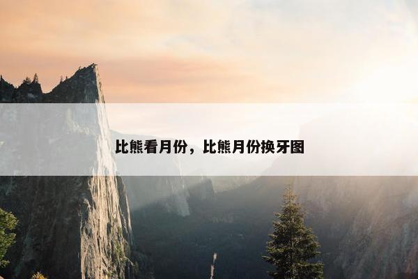 比熊看月份，比熊月份换牙图
