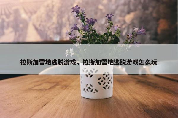 拉斯加雪地逃脱游戏，拉斯加雪地逃脱游戏怎么玩