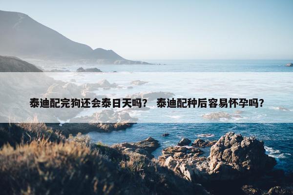 泰迪配完狗还会泰日天吗？ 泰迪配种后容易怀孕吗？