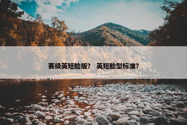 赛级英短脸版？ 英短脸型标准？