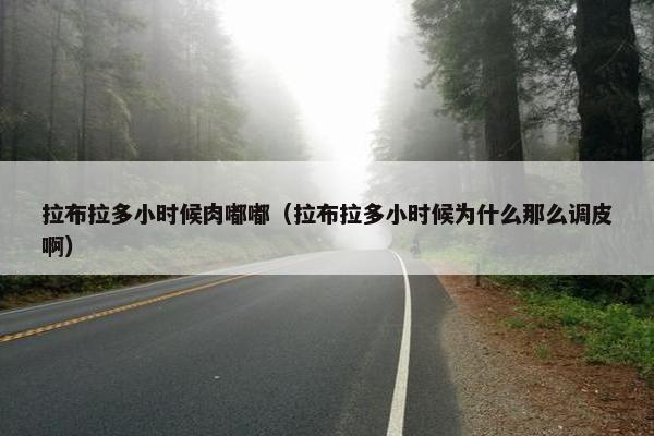 拉布拉多小时候肉嘟嘟（拉布拉多小时候为什么那么调皮啊）