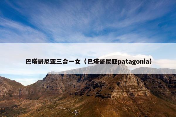 巴塔哥尼亚三合一女（巴塔哥尼亚patagonia）