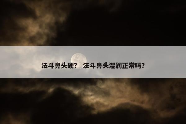 法斗鼻头硬？ 法斗鼻头湿润正常吗？