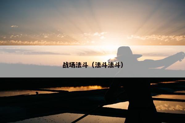 战场法斗（法斗法斗）