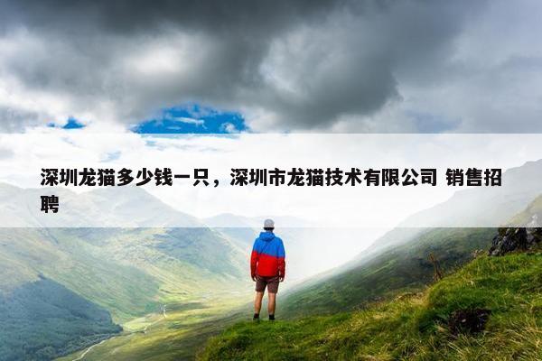 深圳龙猫多少钱一只，深圳市龙猫技术有限公司 销售招聘