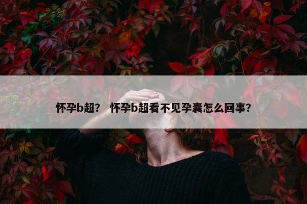 怀孕b超？ 怀孕b超看不见孕囊怎么回事？