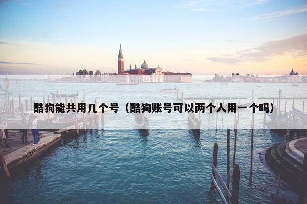 酷狗能共用几个号（酷狗账号可以两个人用一个吗）