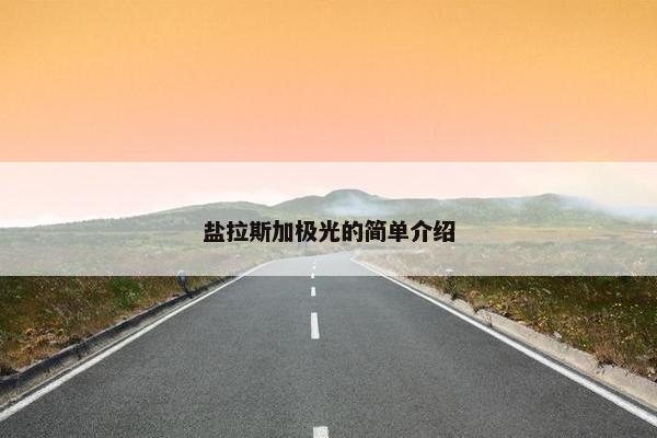 盐拉斯加极光的简单介绍