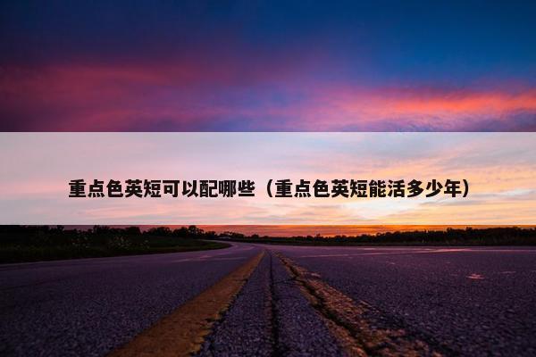 重点色英短可以配哪些（重点色英短能活多少年）