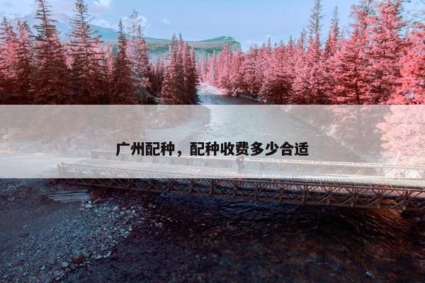 广州配种，配种收费多少合适