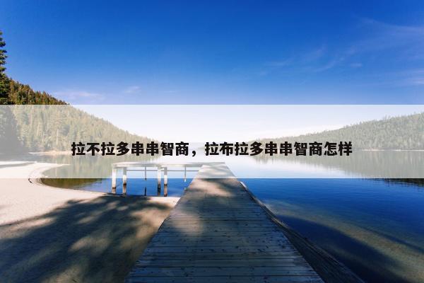 拉不拉多串串智商，拉布拉多串串智商怎样