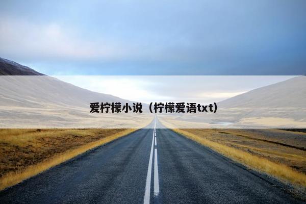 爱柠檬小说（柠檬爱语txt）