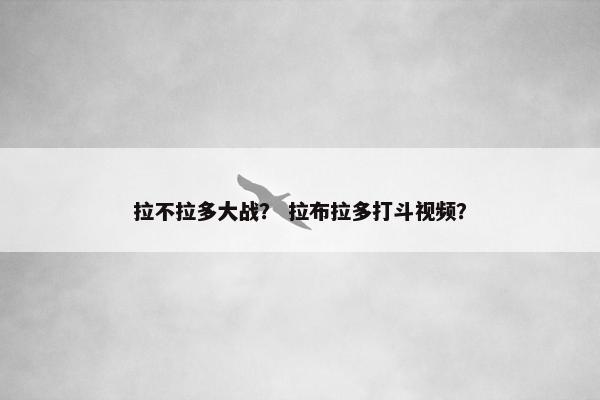 拉不拉多大战？ 拉布拉多打斗视频？