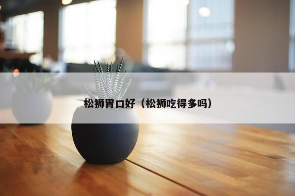 松狮胃口好（松狮吃得多吗）