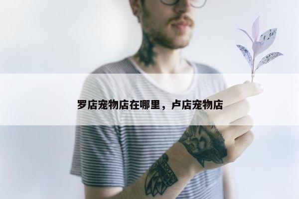 罗店宠物店在哪里，卢店宠物店