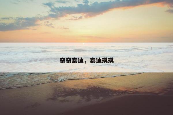 奇奇泰迪，泰迪琪琪