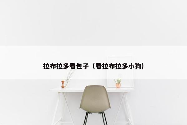 拉布拉多看包子（看拉布拉多小狗）