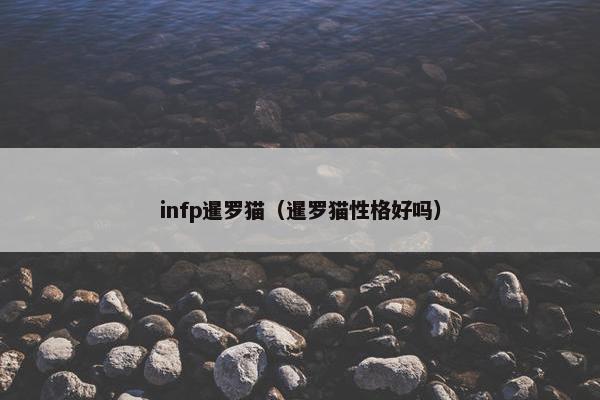 infp暹罗猫（暹罗猫性格好吗）