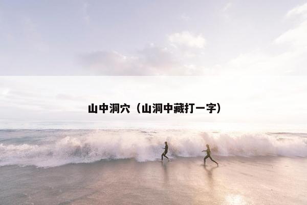 山中洞穴（山洞中藏打一字）