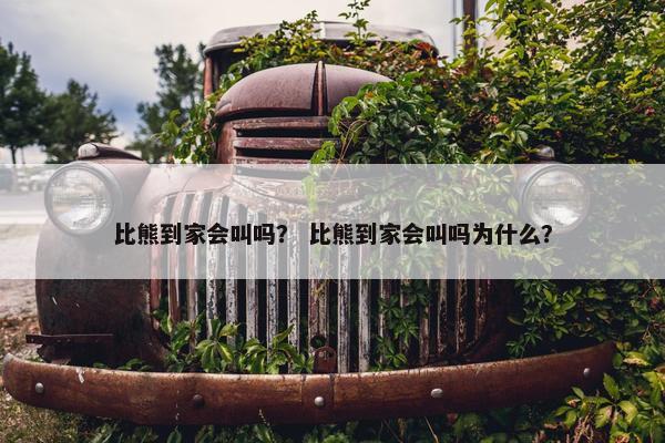 比熊到家会叫吗？ 比熊到家会叫吗为什么？