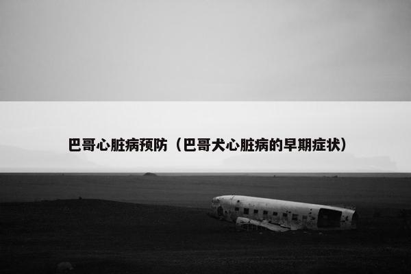 巴哥心脏病预防（巴哥犬心脏病的早期症状）