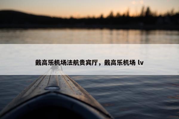 戴高乐机场法航贵宾厅，戴高乐机场 lv
